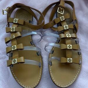 Tory Burch Tan Gladiator Sandals